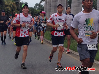 RedRojas at the Samborondn 30k, Guayaquil, Ecuador - September 6, 2015