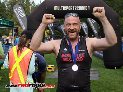 Hart at the Vancouver Triathlon - Stanley Park, BC. - September 20, 2015