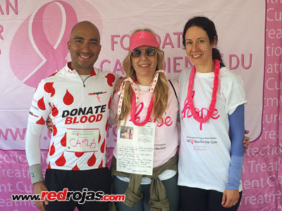 Jorge, Michelle and Melissa at the Vancouver Run for the Cure- October 04, 2015