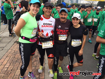 Elsa and Digenes - Presta-tu-Pierna 11k - Bogot, Colombia - April 3, 2016
