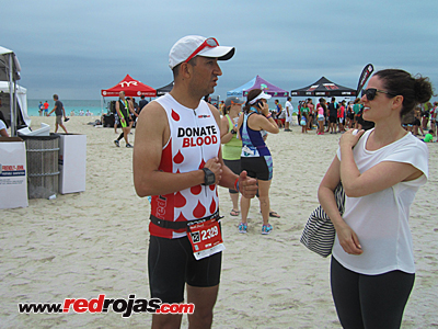Julin and Amanda at the Miami Beach Triathlon - Miami, Florida - April 3, 2016
