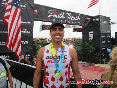 Riaz at the Miami Beach Triathlon - Miami, Florida - April 3, 2016