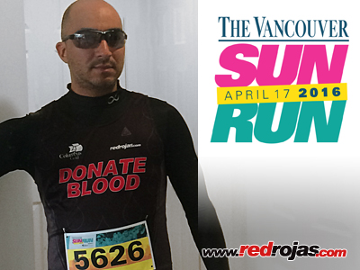 RedRojas at the SunRun 10k - Vancouver, Canada - April 17, 2016