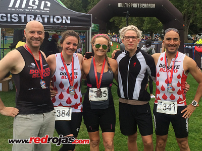 RedRojas at the Vancouver triathlon - Stanley Park, BC, Canada - September 5, 2016