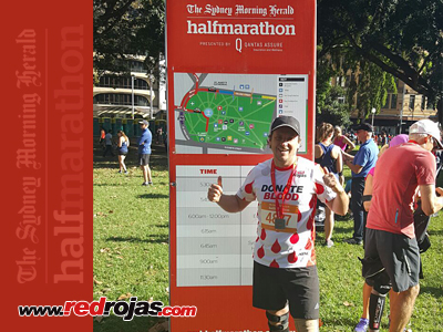 Christian runs the Sydney Half Marathon - May 21, 2017