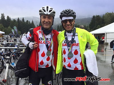 Omar and Miguel at the Whistler Granfondo - Whistler, BC, Canada - September 11, 2017