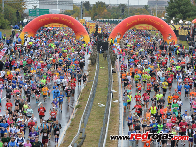 Elsa and Digenes at the Marine Corps Marathon - Arlington, Virginia - October 22, 2017