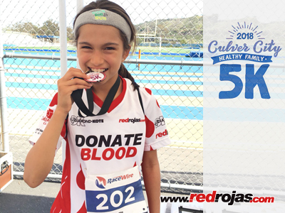Valentina is full blooded at the Culver City 5k - Los Angeles, California - Apr 08, 2018