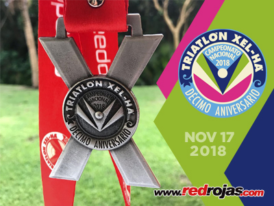 Andrea at the Xel-H Triathlon, Mexico - November 17, 2018