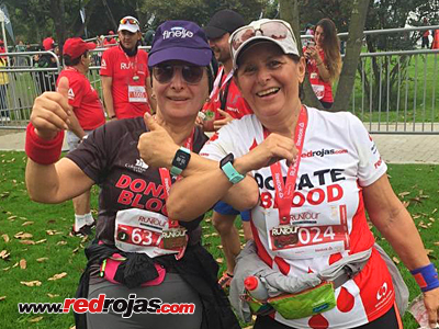 Elsa and Nubia at the Avianca RunTour 10k - Bogot, Colombia - March 3, 2019