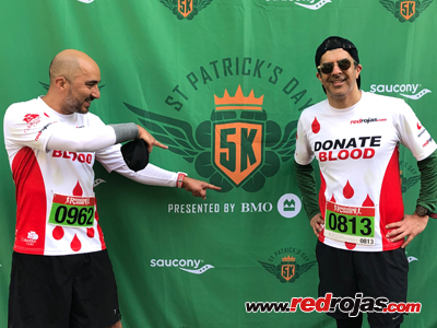 Akbar and Jorge at the Vancouver St. Patrick's 5k - Canada - March 16, 2019