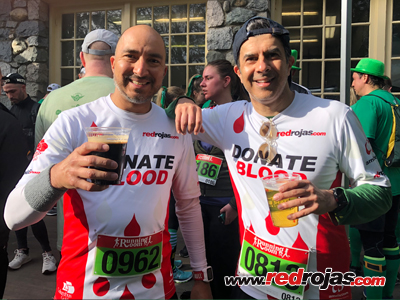 Akbar and Jorge at the Vancouver St. Patrick's 5k - Canada - March 16, 2019