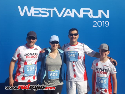Maximo, Chris and Santiago at the WestVan Run 5k - West Vancouver, Canada - June 1, 2019