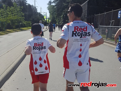 Maximo, Chris and Santiago at the WestVan Run 5k - West Vancouver, Canada - June 1, 2019