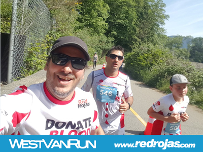 Maximo, Chris and Santiago at the WestVan Run 5k - West Vancouver, Canada - June 1, 2019