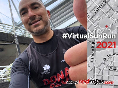 Jorge runs the Virtual SunRun - Vancouver, Canada - April 25, 2021