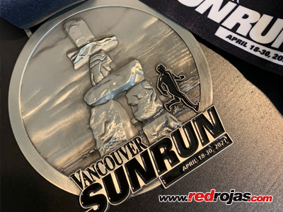 Santiago and Jorge run the Virtual SunRun - Vancouver, Canada - April 25, 2021