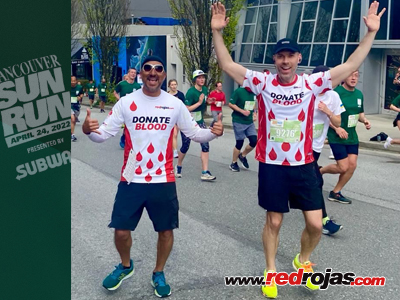 Jorge and Tim at the 9k - SunRun - Vancouver, Canada - April 24, 2022