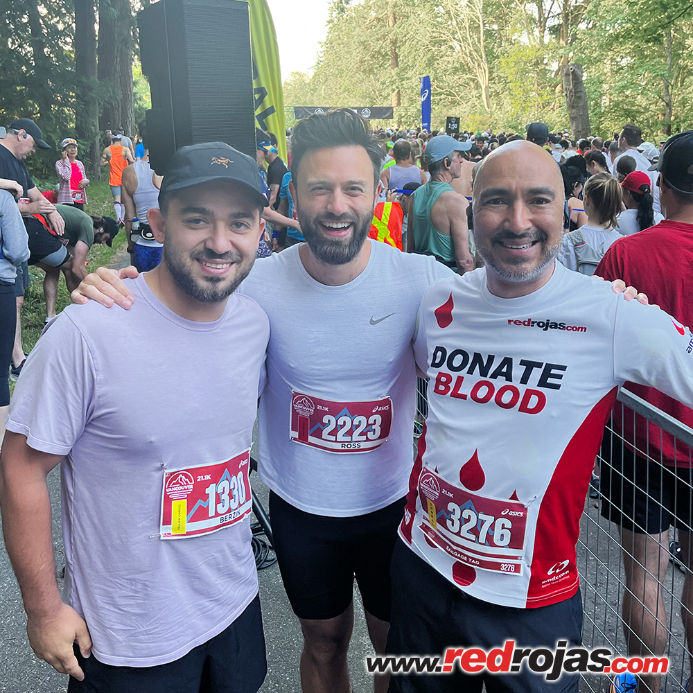 Jorge, Berzin and Chris run the Vancouver Half Marathon - Vancouver, Canada - June 25, 2023