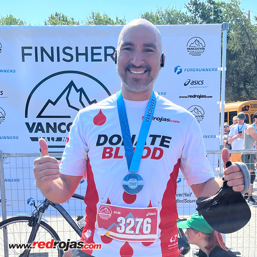 Jorge runs the Vancouver Half Marathon - Vancouver, Canada - June 25, 2023