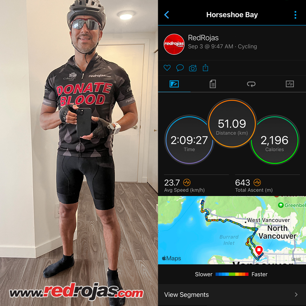 Training ride to Horshoe Bay in the black kit - Horshoe Bay, BC - September 3, 2023