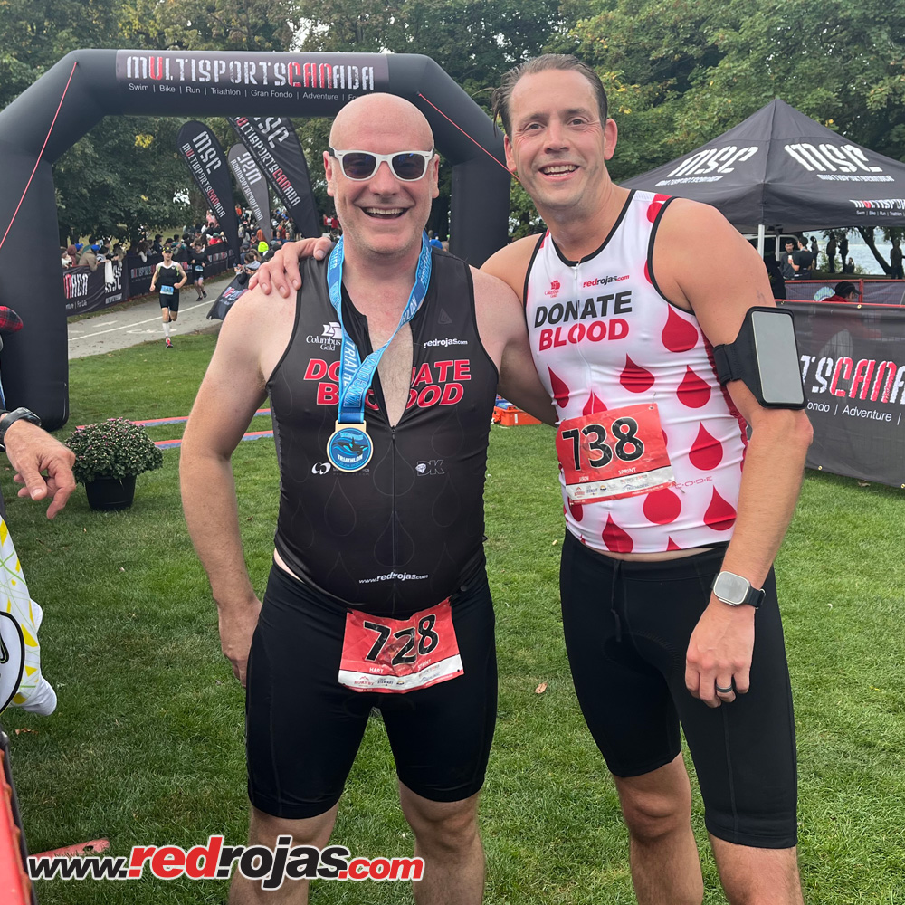 Hart and Jason compete at the Vancouver Triathlon - Vancouver, BC - September 4, 2023
