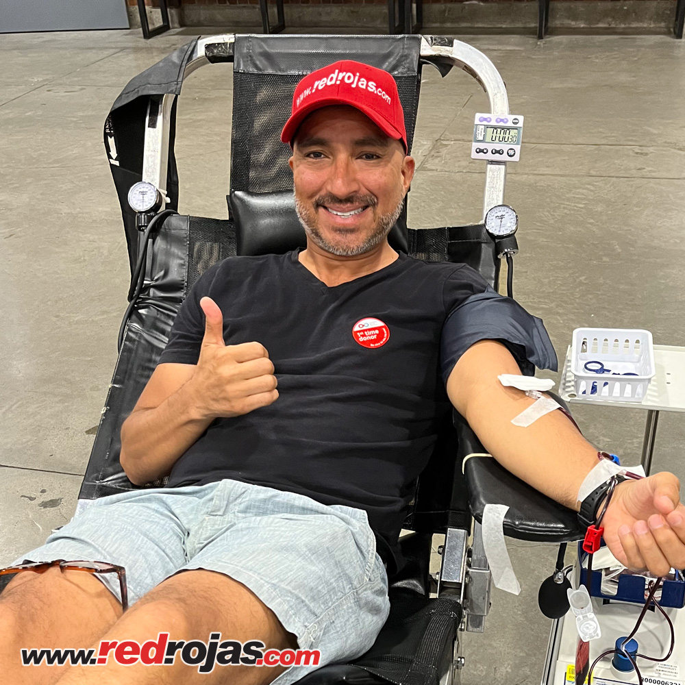 It's in you to give! - Jorge at Blood Drive - Yaletown, BC, Canada - September 5, 2023