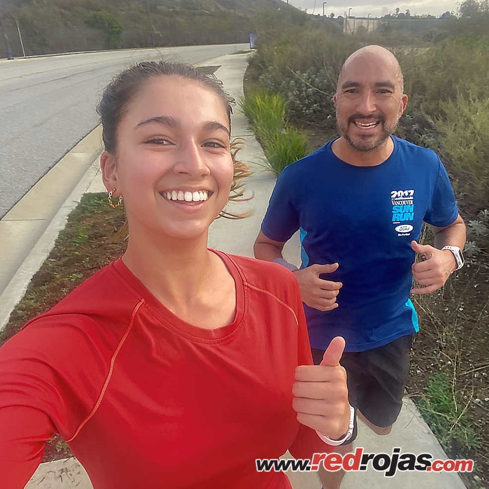 5k training run - Valentina and Jorge - LA, California - December 22, 2023