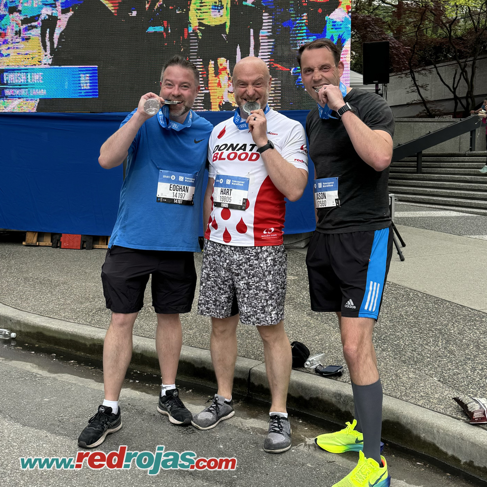 Hart, Eoghan and Jason - BMO Vancouver Half Marathon - Vancouver, BC - May 4, 2024