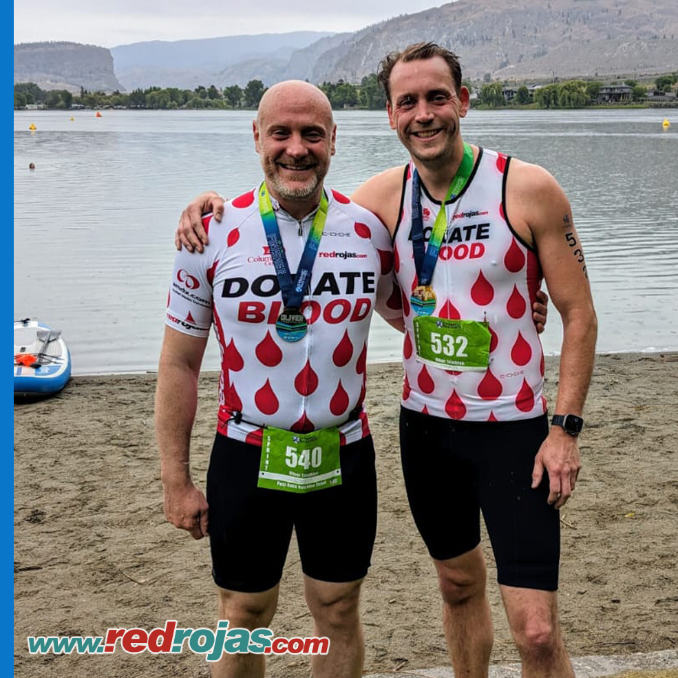 Hart and Jason at the Oliver Triathlon - British Columbia, Canada - June 1, 2024